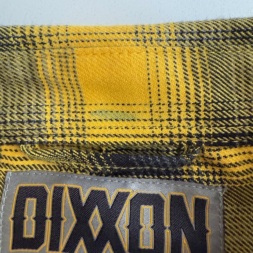 Dixxon NWT Parham Panhead J & P Cycles Bumblebee Flannel Snap Up Shirt M - Picture 8 of 11